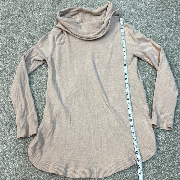 Barefoot Dreams Sweater Womens Medium Pink Cozy Chic Coastal Cowl Neck Tunic - Picture 2 of 7